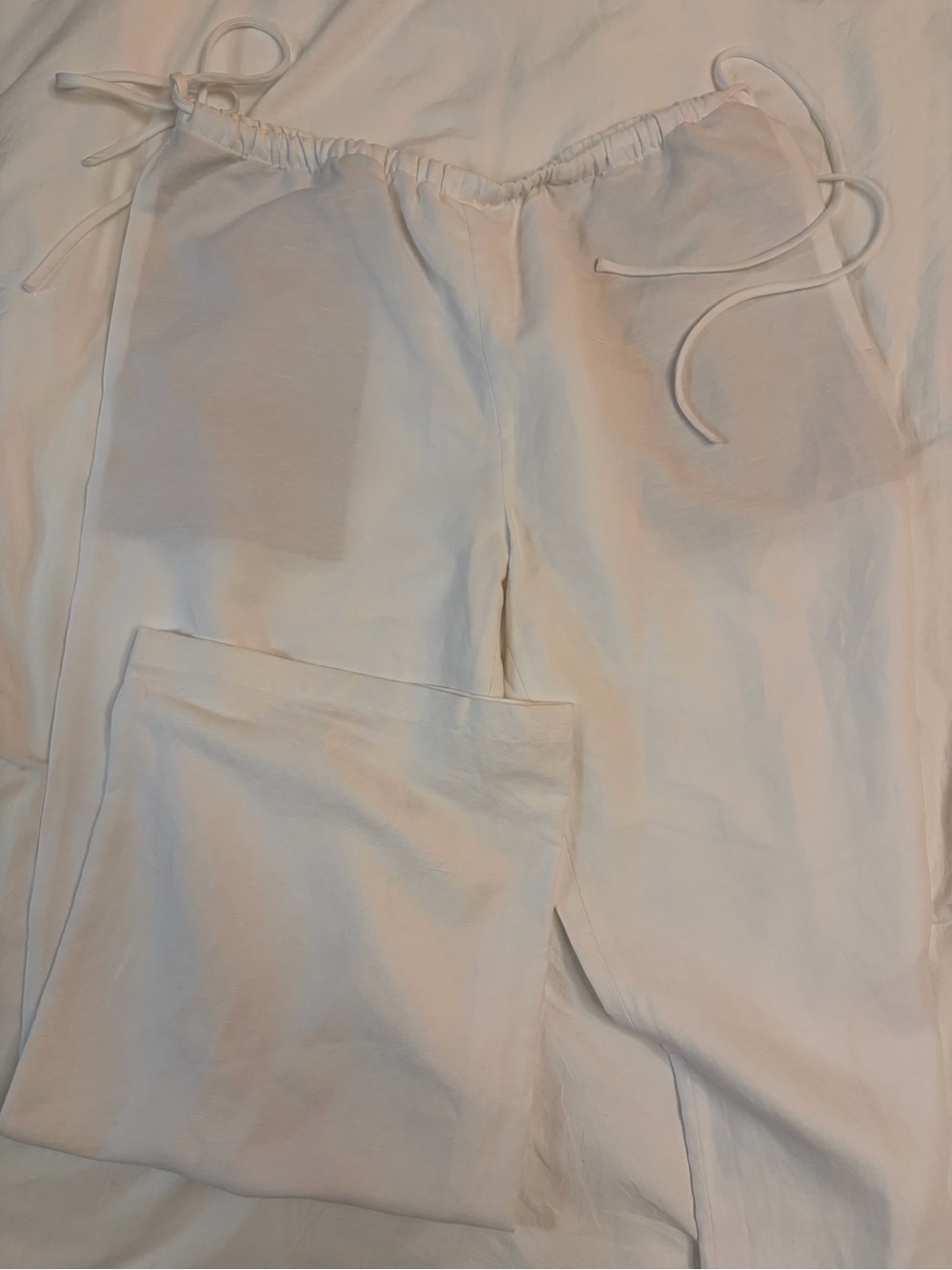 Aritzia Wilfred Artisan Pant cruiselinen - White Linen Pants